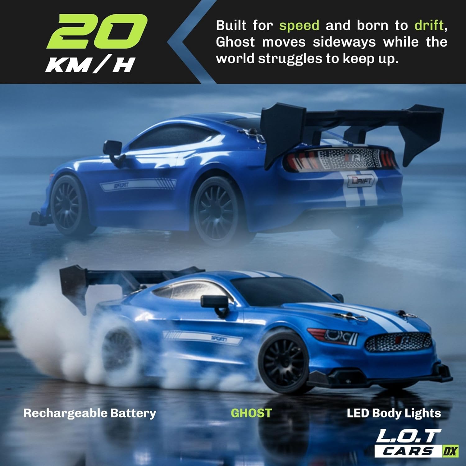 RC Drift Car for Adults – High-Speed 4X4 Remote Control Car with LED Lights & Speed Control - Image 5