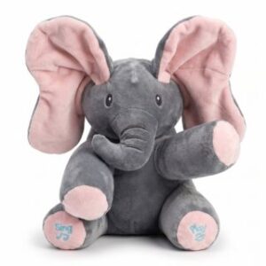 Peek-a-Boo Musical Elephant Plush Toy with Flappy Ears for Babies & Kids
