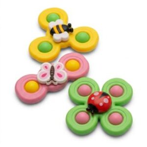 3 PCS Suction Cup Spinner Bath Toy
